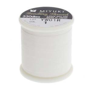 Miyuki Beading Thread White x 50 mt