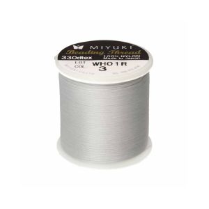 Miyuki Beading Thread Silver X 50 Mt