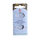 Agujas PONY #12 - Beading Needle Card x 6