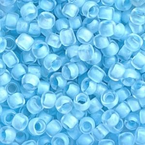 Round #8 Inside-Color Crystal/Neon Ice Blue-Lined