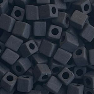 Square 4mm Matte Opaque Black