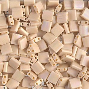Tila Bead 5mm Matte Opaque Pear
