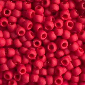 Round #8 Opaque-Frosted Pepper Red x 10 grs
