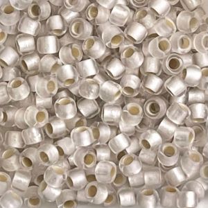 Round #8 PermaFinish SilverLined Frosted Crystal x 10 grs