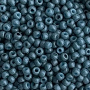 Round #11 Semi Glazed Blue Turquoise