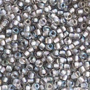 Round #11 Inside-Color Rainbow Crystal/Gray-Lined x 10 grs