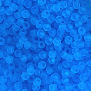 Round #11 Transparent Frosted Med Aquamarine x 10 grs