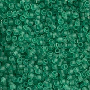 Round #15 Transparent Frosted Dk Peridot