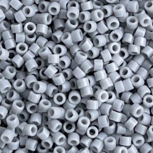 Delica Bead Opaque Ghost Gray