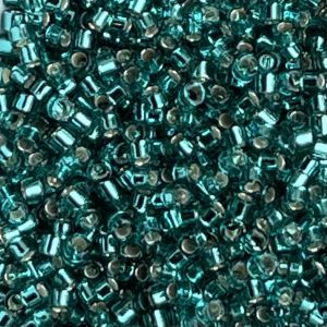 Delica Bead SilverLined Caribbean Teal