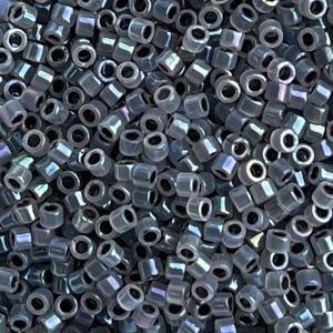 Delica Bead Gray Lined Opal AB