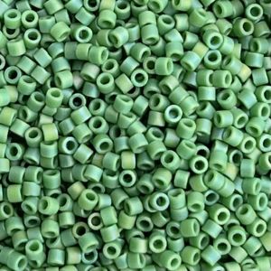 Delica Bead Matte Opaque Green AB