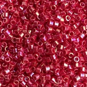 Delica Bead Opaque Red AB