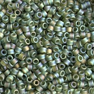 Delica Bead Matte Transparent Olive AB