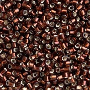 Delica Bead SilverLined Glazed Dk Rootbeer