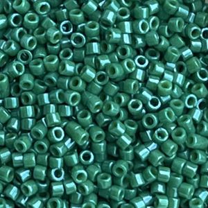 Delica Bead Dyed Opaque Jade Green