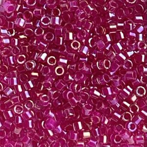 Delica Bead Hot Pink Lined Crystal Ab