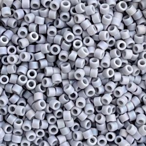 Delica Bead Matte Opaque Ghost Gray AB
