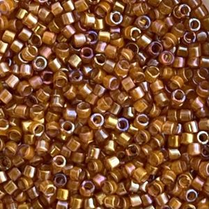 Delica Bead Lined Topaz AB