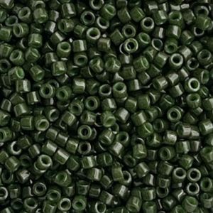 Delica Bead Dyed Opaque Forest Green