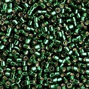Delica Bead SilverLined Dk Green