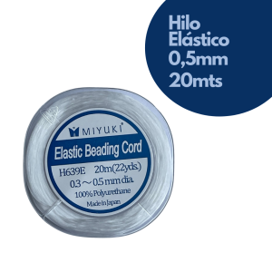 Hilo Elástico Miyuki 0.5mm x 20mts