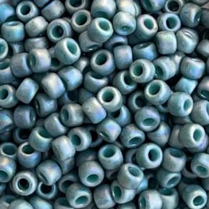 Round #8 Semi Glazed Rainbow Rainbow Turquoise