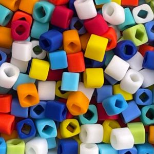 Toho Cube 3mm Opaque Frosted Birthday Mix