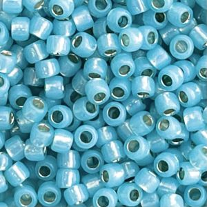 Round #8 SilverLined Milky Aqua