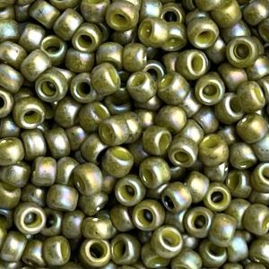 Round #8 Semi Glazed Rainbow Olive