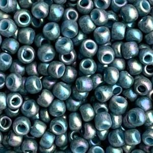 Round #8 Semi Glazed Rainbow Blue Turquoise