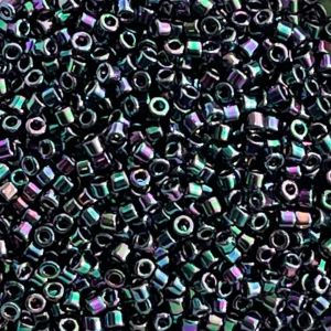 Delica Bead Metallic Purple – Green Gold Iris