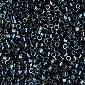Delica Bead Gunmetal Iris