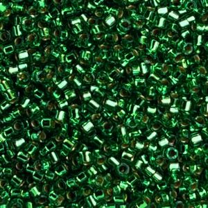 Delica Bead SilverLined Lt Green
