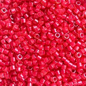 Delica Bead Luminous Neon Poppy Red