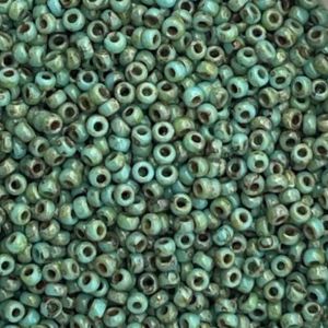 Rocalla Miyuki #15 Picasso Opaque Seafoam Green