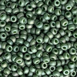 Rocalla Miyuki #11 Frost Opq Glaze Rainbow Shamrock