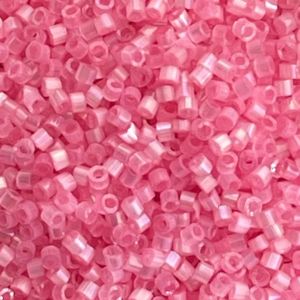Delica Bead Silk Inside Dyed Lt Carnation AB
