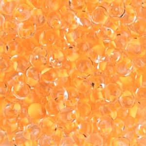 Drop 3.4mm Apricot Lined Crystal