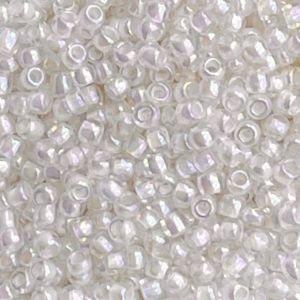 Round #11 Inside Color Rainbow Crystal/Creme Lined