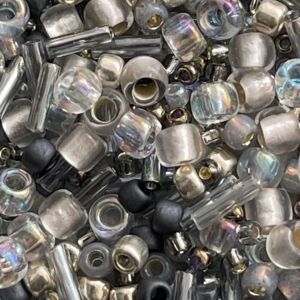 Toho Mix MultiShape Tenin – Gray/Gold Mix