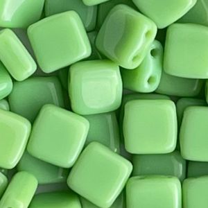 Tile Bead 6mm Honeydew – 50bds