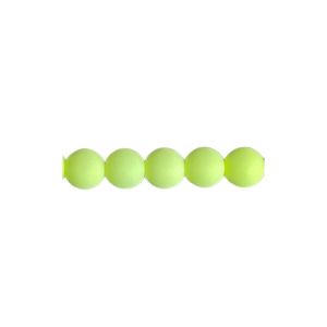 Round Beads 6mm Bondeli Lemon 50 Bds