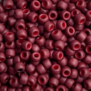 Round #8 Semi Glazed Dk Red
