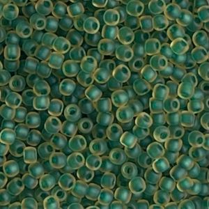 Round #11 Inside-Color Rainbow Frosted Jonquil Emerald Lined