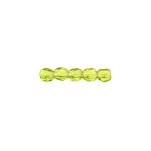 FirePolish 2mm Olivine 50bds/str