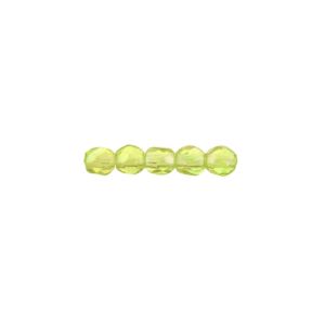 FirePolish 2mm Luster Iris Olivine 50 bds/str