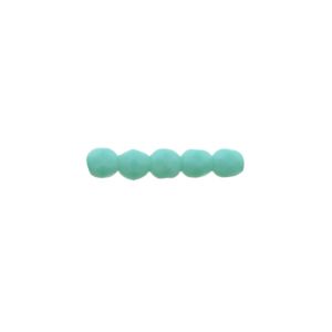 FirePolish 2mm Matte Turquoise 50bds/str