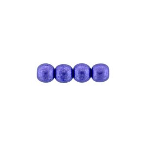 Round Bead 4mm Saturated Metallic Ultra Violet 100bds/str