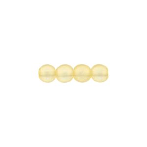 Round Beads 4mm Sueded Gold Lamé 100bds/str